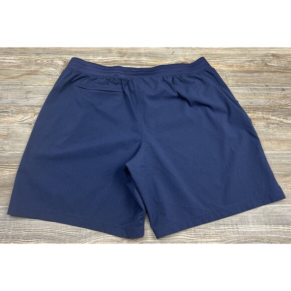 Under Armour Loose Shorts Men's Navy Blue Elastic Waist Drawstring Gym XXL 39/9 - Picture 6 of 12